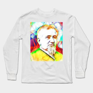 George Pullman Colourful Portrait | George Pullman Artwork 11 Long Sleeve T-Shirt